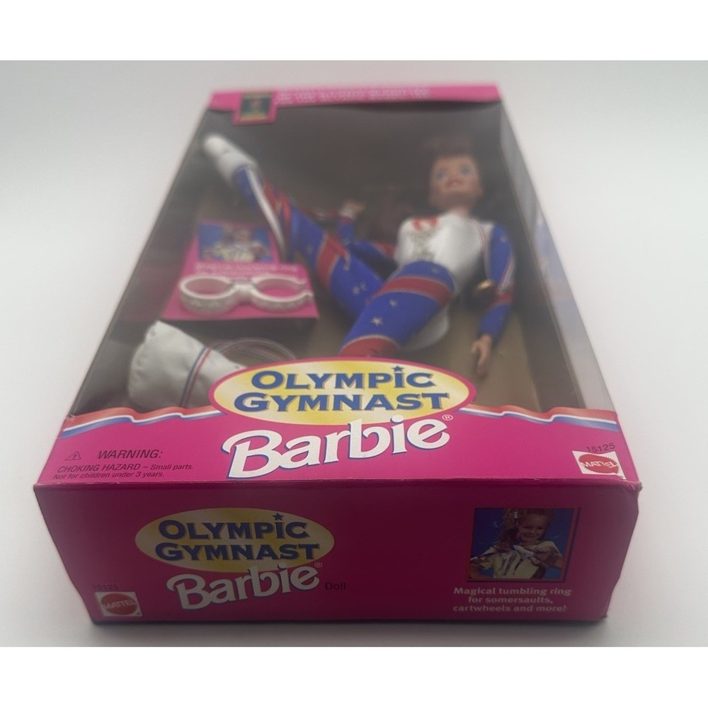 1995 MATTEL BARBIE OLYMPIC GYMNAST ATLANTA 1996 TEAM USA REDHEAD #15125 - Picture 5 of 7